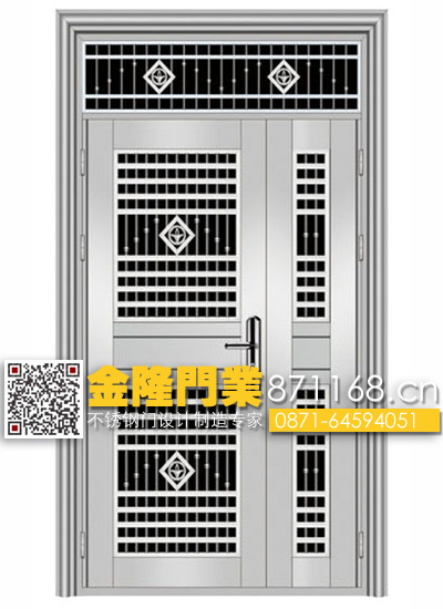 云南昆明不锈钢套装门厂家 云南昆明不绣钢门 不锈钢子母门价格 不锈钢子母防盗门 不锈钢楼宇对讲门 福州