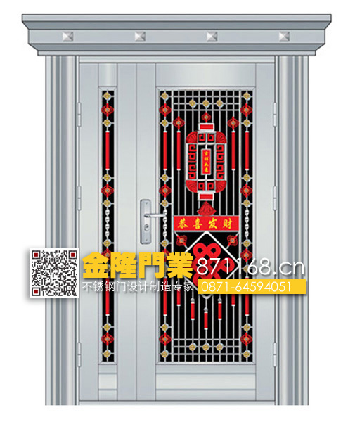 云南昆明不锈钢套装门厂家 室内实木/钢套装门批发价格 福州